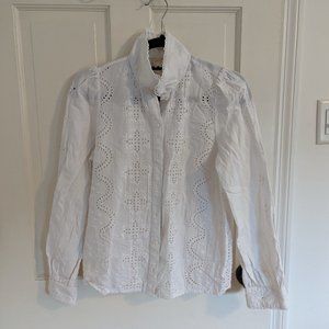 Sezane embroidered blouse